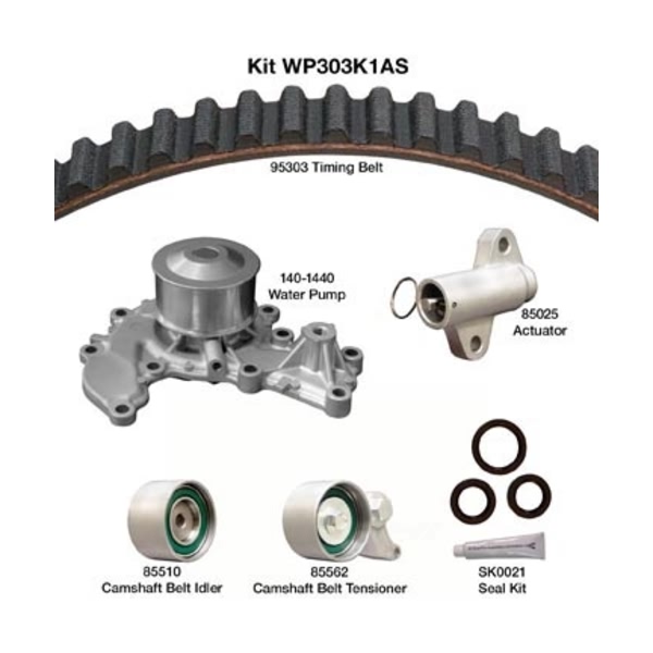Dayco Timing Belt Kit With Water Pump WP303K1AS