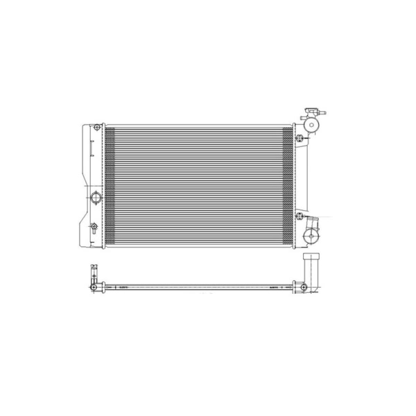 TYC Engine Coolant Radiator 13106