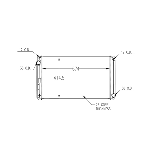 TYC Engine Coolant Radiator 13515