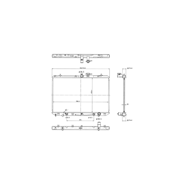 TYC Engine Coolant Radiator 13023