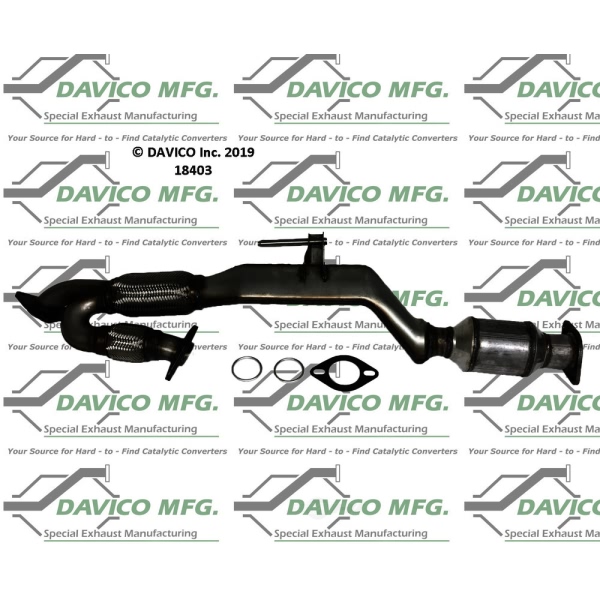 Davico Direct Fit Catalytic Converter and Pipe Assembly 18403