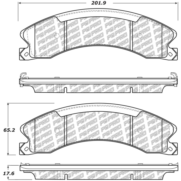 Centric Posi Quiet Pro™ Ceramic Rear Disc Brake Pads 500.15651