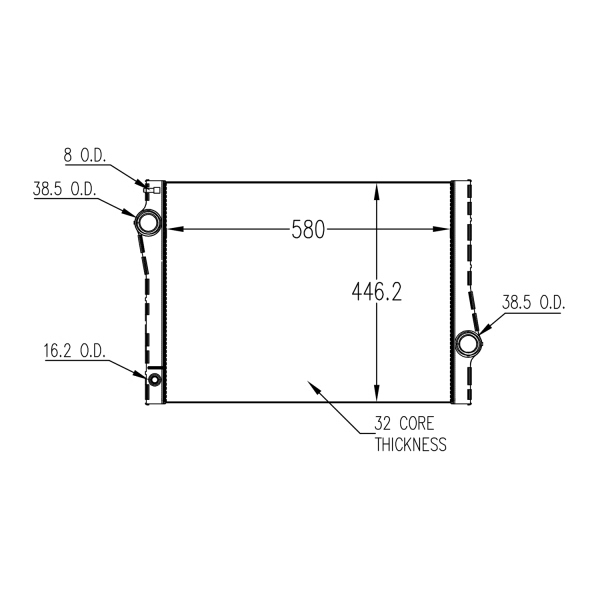 TYC Engine Coolant Radiator 13790