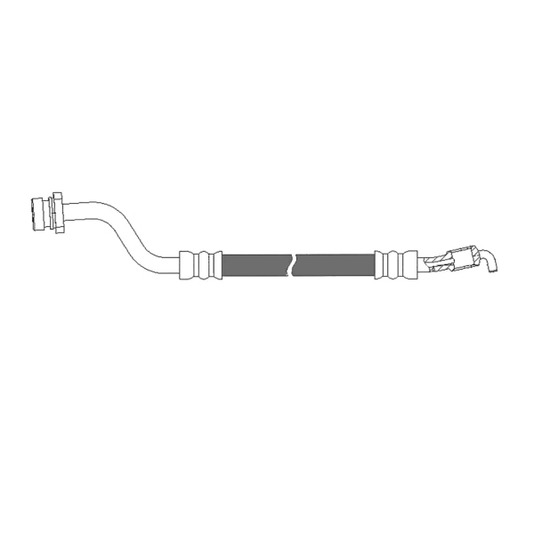 Centric Rear Driver Side Brake Hose 150.51338