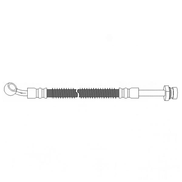Centric Front Driver Side Brake Hose 150.51074
