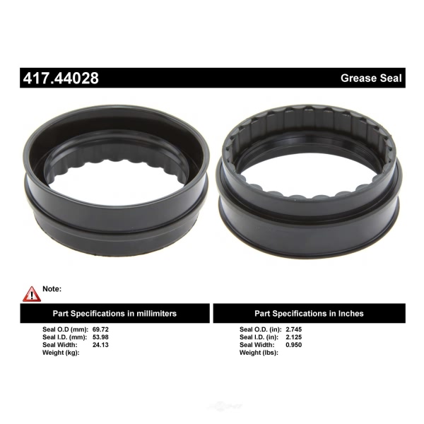 Centric Premium™ Axle Shaft Seal 417.44028
