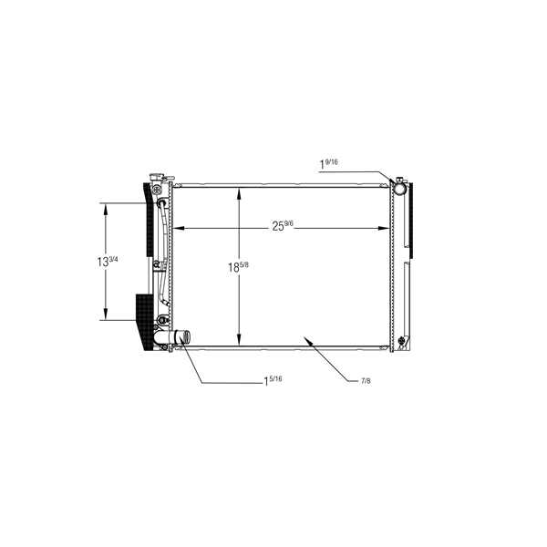 TYC Engine Coolant Radiator 13256