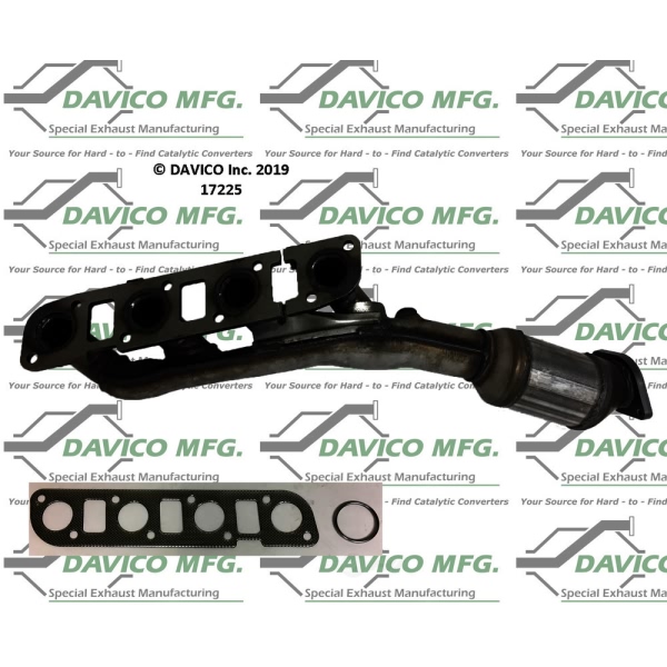 Davico Exhaust Manifold with Integrated Catalytic Converter 17225