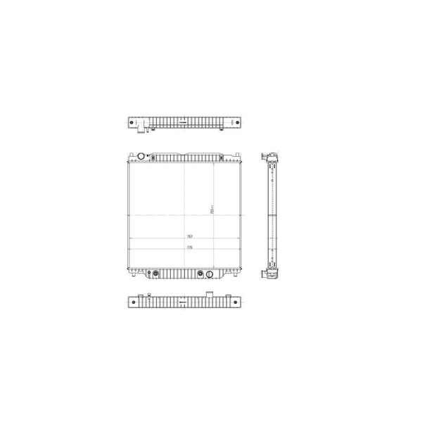 TYC Engine Coolant Radiator 2886