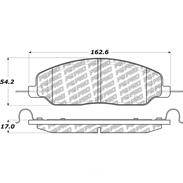 Centric Posi Quiet Pro™ Semi-Metallic Front Disc Brake Pads 500.10810