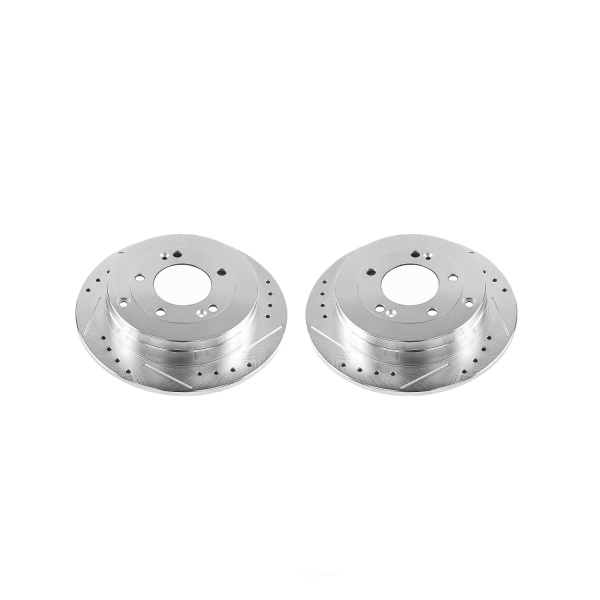 Power Stop PowerStop Evolution Performance Drilled, Slotted& Plated Brake Rotor Pair JBR1335XPR