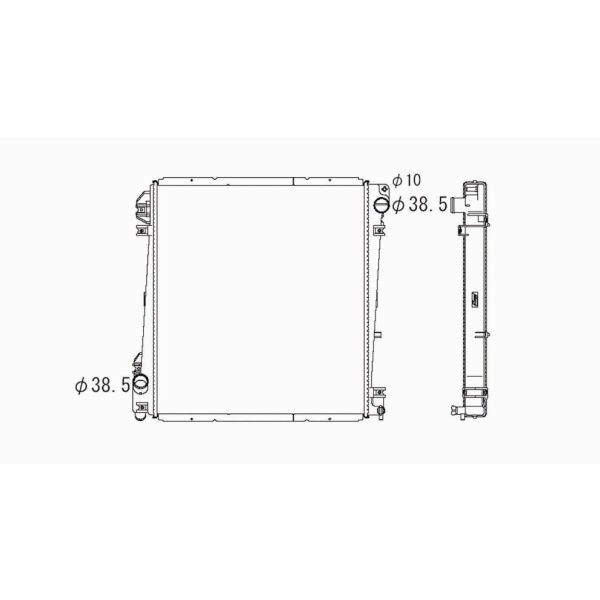 TYC Engine Coolant Radiator 2342