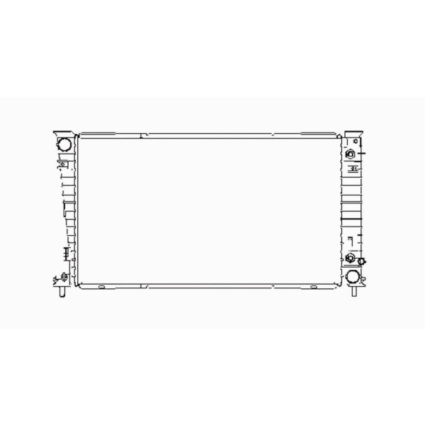 TYC Engine Coolant Radiator 2258