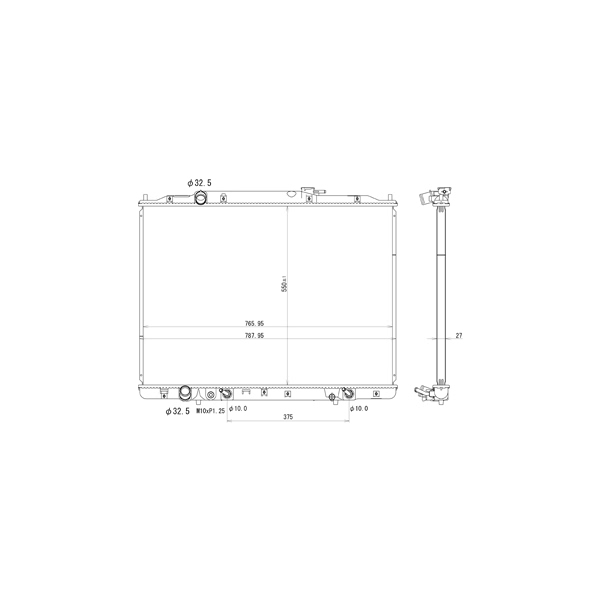 TYC Engine Coolant Radiator 13065