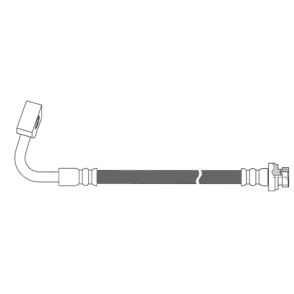 Centric Rear Passenger Side Brake Hose 150.67421