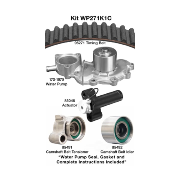 Dayco Timing Belt Kit With Water Pump WP271K1C