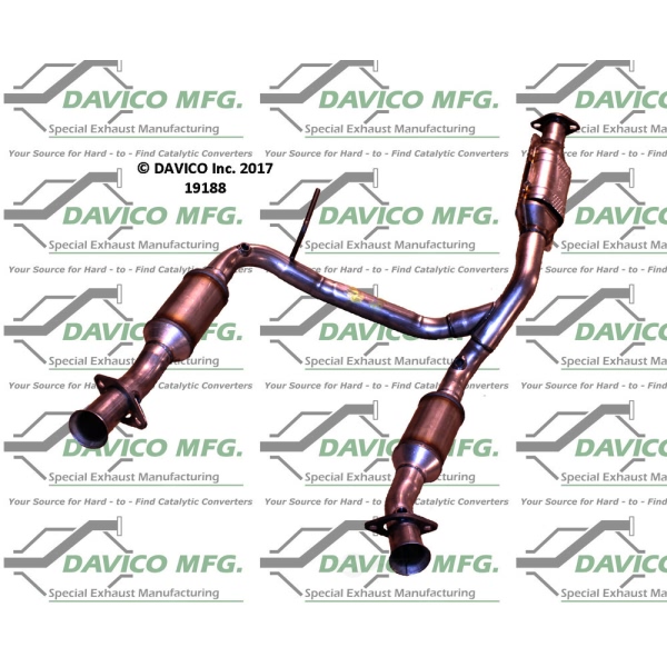 Davico Direct Fit Catalytic Converter and Pipe Assembly 19188