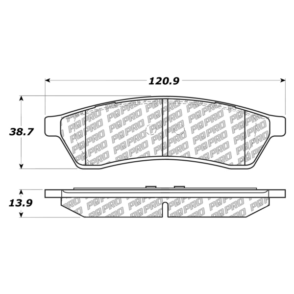 Centric Posi Quiet Pro™ Ceramic Rear Disc Brake Pads 500.10300