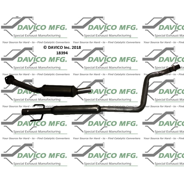 Davico Direct Fit Catalytic Converter and Pipe Assembly 18394