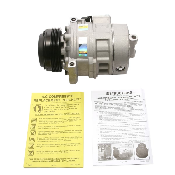 Delphi A C Compressor With Clutch CS20082