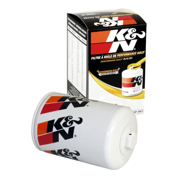 K&N Performance Gold™ Wrench-Off Oil Filter HP-3001