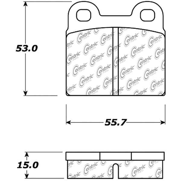 Centric Posi Quiet™ Ceramic Front Disc Brake Pads 105.00300