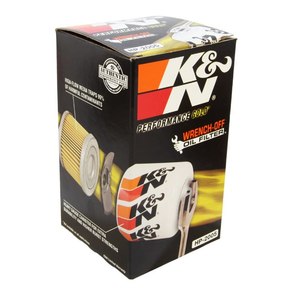 K&N Performance Gold™ Wrench-Off Oil Filter HP-2005