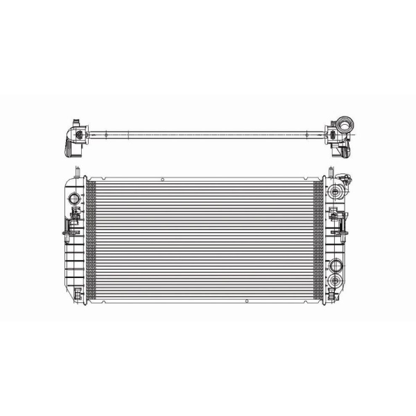 TYC Engine Coolant Radiator 2854