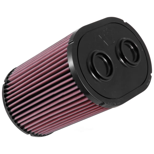 K&N E Series Oval Straight Red Air Filter （9.25" BOL x 6.5" BOW x 9.25" TOL x 6.5" TOW x 8.938" H) E-0644