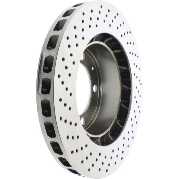 Centric SportStop Drilled 1-Piece Front Passenger Side Brake Rotor 128.37028