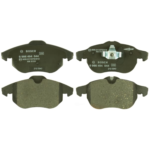 Bosch EuroLine™ Semi-Metallic Front Disc Brake Pads 0986494044