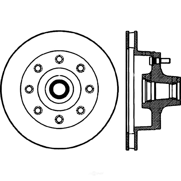 Centric Premium™ Front Disc Brake Hub 124.65002