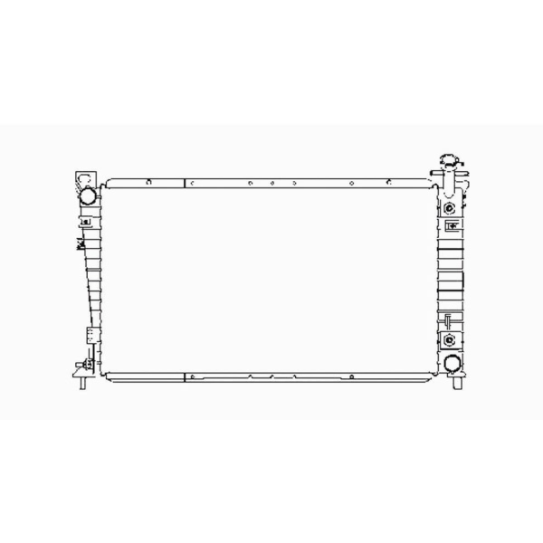 TYC Engine Coolant Radiator 1609