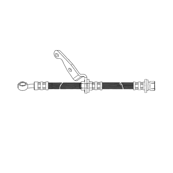 Centric Front Passenger Side Brake Hose 150.40062