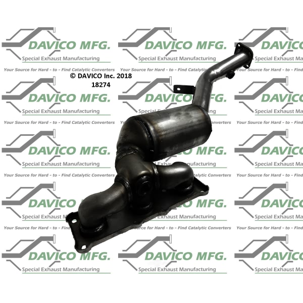 Davico Exhaust Manifold with Integrated Catalytic Converter 18274