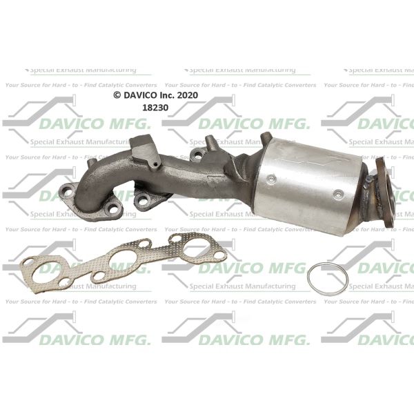 Davico Exhaust Manifold with Integrated Catalytic Converter 18230