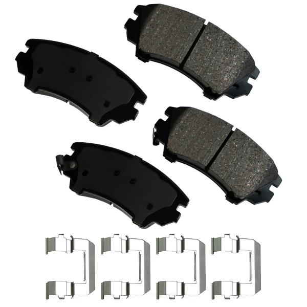 Akebono Pro-ACT™ Ultra-Premium Ceramic Front Disc Brake Pads ACT1404