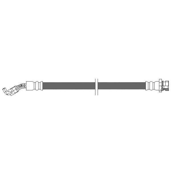 Centric Rear Passenger Side Brake Hose 150.51345