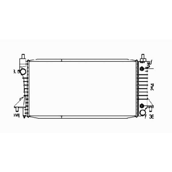 TYC Engine Coolant Radiator 1830