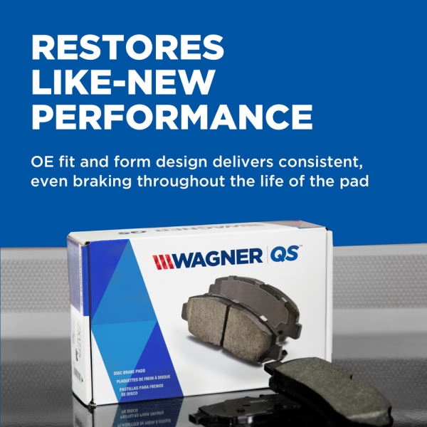 Wagner Quickstop Ceramic Front Disc Brake Pads ZD1047B