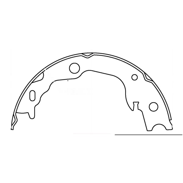 Centric Premium Rear Parking Brake Shoes 111.10240