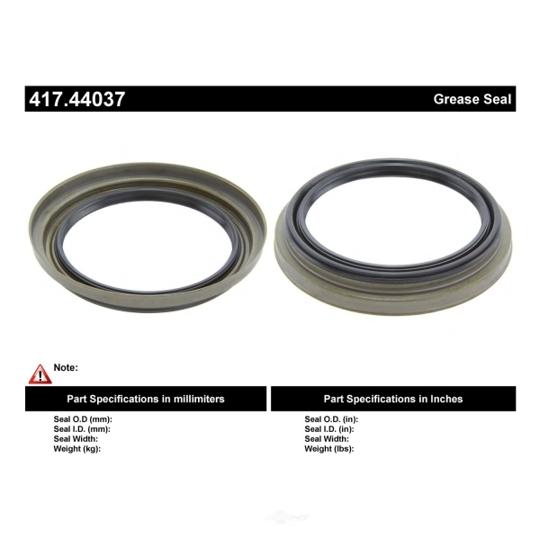Centric Premium™ Axle Shaft Seal 417.44037
