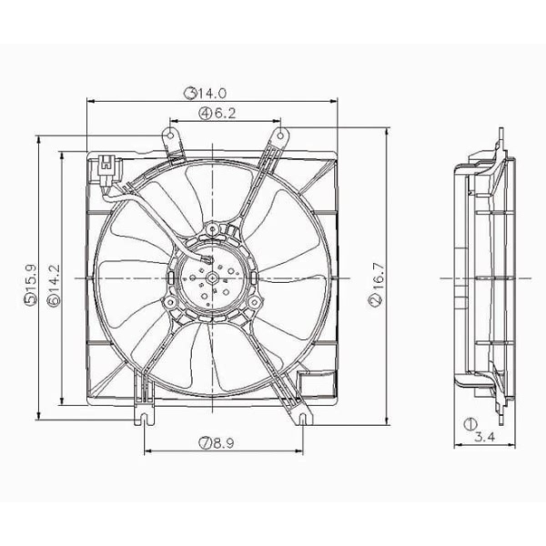 TYC Engine Cooling Fan 600660