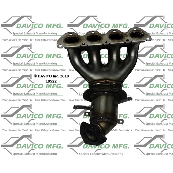 Davico Exhaust Manifold with Integrated Catalytic Converter 19522