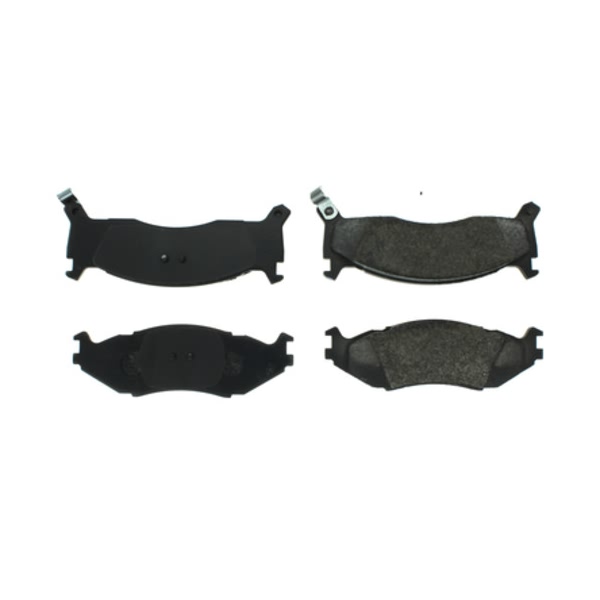 Centric Posi Quiet™ Extended Wear Semi-Metallic Front Disc Brake Pads 106.05240