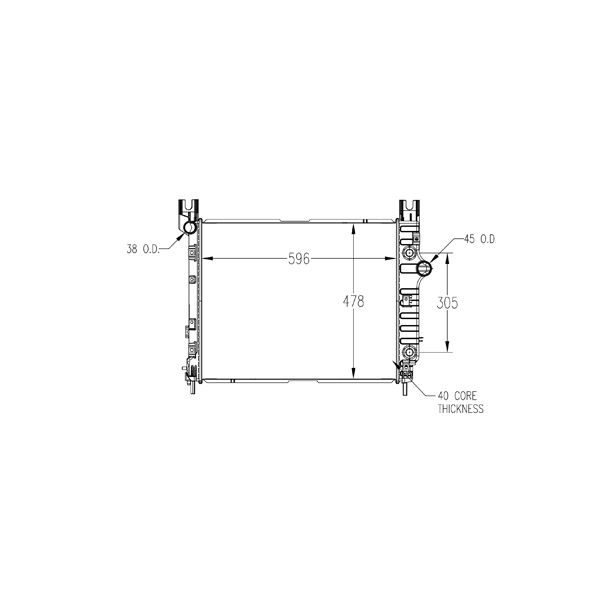 TYC Engine Coolant Radiator 13337