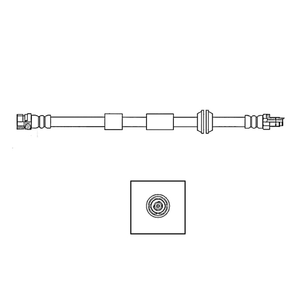 Centric Front Brake Hose 150.20013