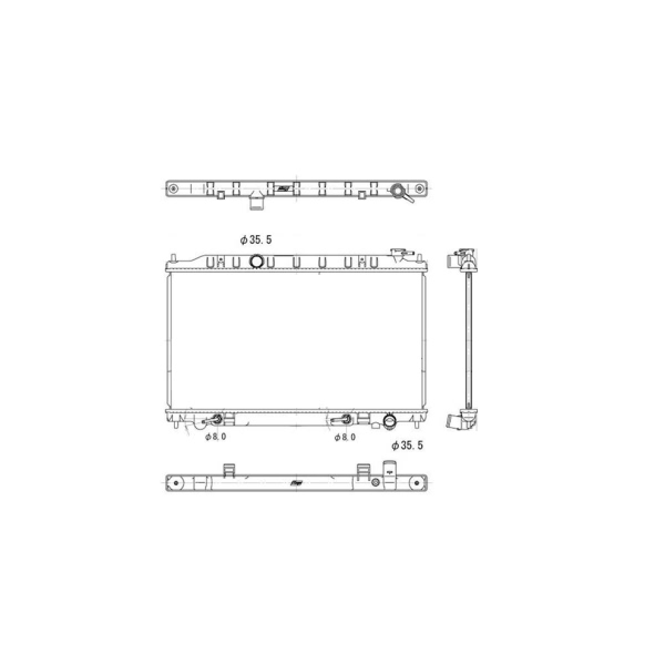 TYC Engine Coolant Radiator 13005