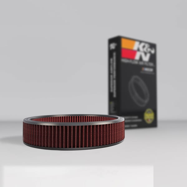 K&N E Series Round Red Air Filter （12" ID x 14" OD x 3.063" H) E-1650