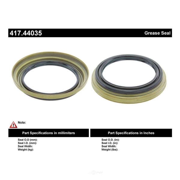 Centric Premium™ Front Inner Wheel Seal 417.44035